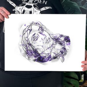 Stencil II - Lady (Archival Print)