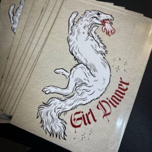 Girl Dinner Art Print